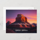 Schöne Sedona Arizona Rote Felsen Landschaft Kunst Postkarte (Vorne/Hinten)