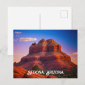 Schöne Sedona Arizona Rote Felsen Landschaft Kunst Postkarte (Vorne/Hinten)