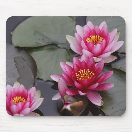 Schöne See-Blumen auf mause Auflage Mousepad (Vorne)