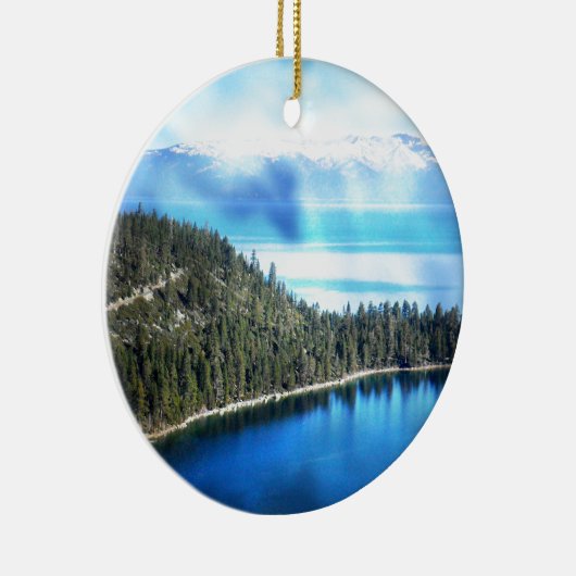 SCHÖNE SEE TAHOE KERAMIKORNAMENT (Rechts)