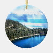SCHÖNE SEE TAHOE KERAMIKORNAMENT (Vorne)