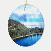 SCHÖNE SEE TAHOE KERAMIKORNAMENT (Links)