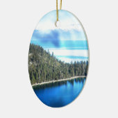 SCHÖNE SEE TAHOE KERAMIKORNAMENT (Links)