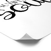 Schöne Seele - Boho-Minimalistischer Motivationsdr Poster (Ecke)