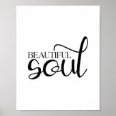 Schöne Seele - Boho-Minimalistischer Motivationsdr Poster (Vorne)