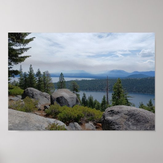 Schöne Seenlandschaft Tahoe Poster (Vorne)