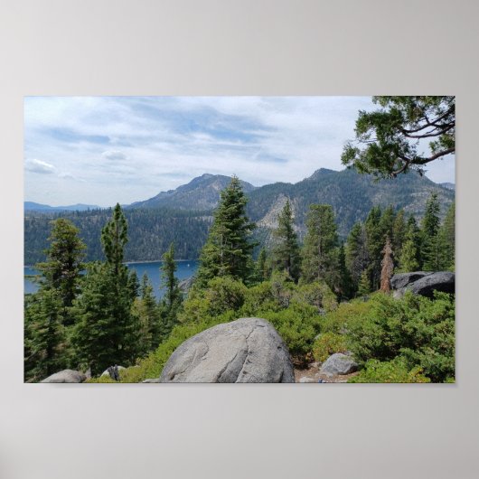 Schöne Seenlandschaft Tahoe Poster (Vorne)