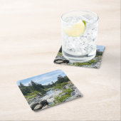 Schöne Seenlandschaft Tahoe Rechteckiger Pappuntersetzer (Vor Ort)