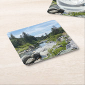 Schöne Seenlandschaft Tahoe Rechteckiger Pappuntersetzer (angewinkelt)