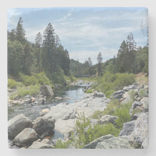Schöne Seenlandschaft Tahoe Steinuntersetzer (Vorderseite)
