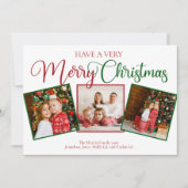 Schöne, sehr frohe Weihnachten 3 Foto Collage (Vorderseite)