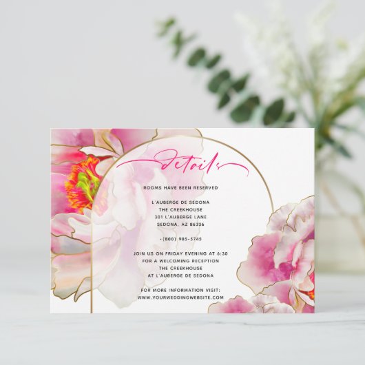 Schöne Seidenblume Details Karte (Stehend Vorderseite)