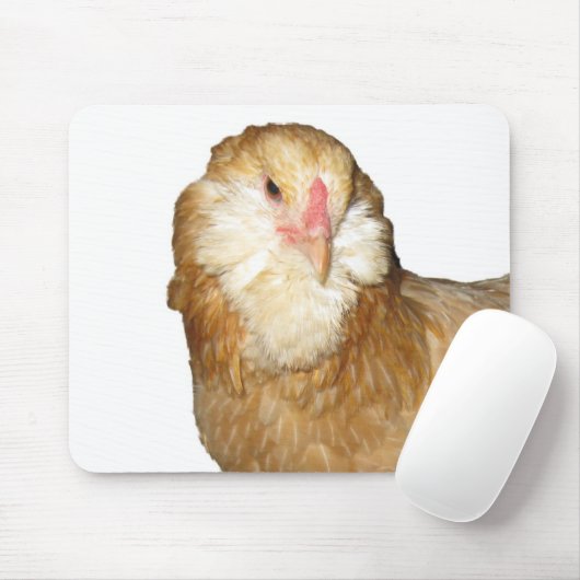Schöne seltene Wheaten Ameraucana Henne-Hühner Mousepad (Mit Mouse)