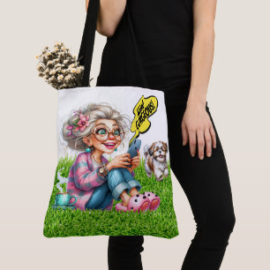 Schöne Senior - sehen Sie zurück! Tasche