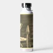 Schöne Sepia-Seerose Trinkflasche (Links)