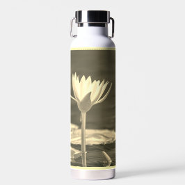 Schöne Sepia-Seerose  Trinkflasche