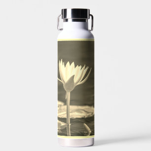 Schöne Sepia-Seerose Trinkflasche