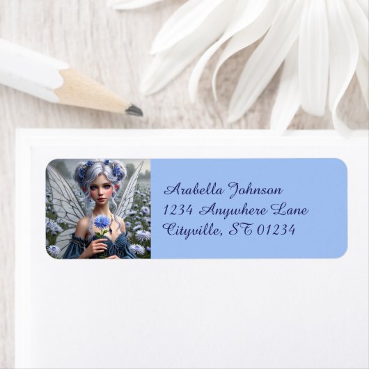 Schöne September Fairy in Asters (Insitu)