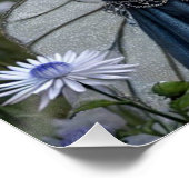 Schöne September Fairy in Asters Poster (Ecke)