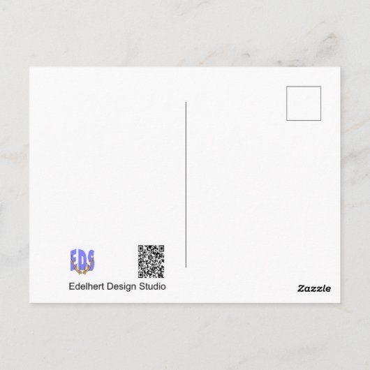 Schöne serene Blüten Muttertag Postkarte (Rückseite)