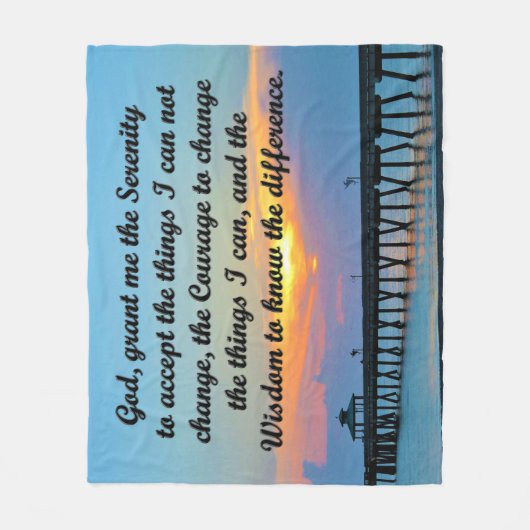 SCHÖNE SERENITY PRAYER FLEECE BLANKET (Vorderseite)