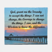 SCHÖNE SERENITY PRAYER FLEECE BLANKET (Vorderseite (Horizontal))