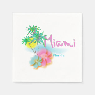 Schöne Servietten Miamis Florida
