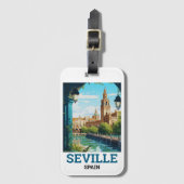 Schöne Sevilla Schönheit Andalusien Spanien Reisen Gepäckanhänger (Vorderseite Vertikal)