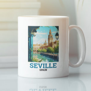 Schöne Sevilla Schönheit Andalusien Spanien Reisen Kaffeetasse