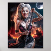 Schöne Sexy Lady Vampire Witz Poster Art (Vorne)