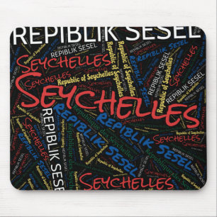 Schöne Seychellen Flag Farben Patriotic Mousepad