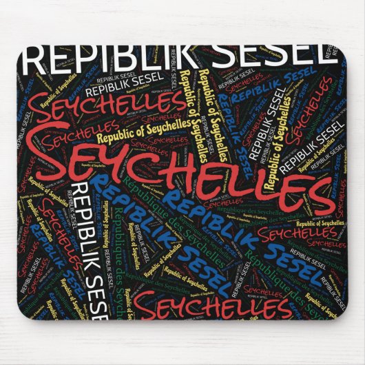 Schöne Seychellen Flag Farben Patriotic Mousepad (Vorne)