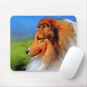 Schöne Sheltie Kunst Mousepad (Mit Mouse)