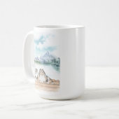 Schöne Shetland Sheepdogs Tasse (Vorderseite Links)