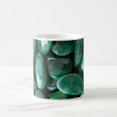 Schöne Shiny Green Polished Stones Kaffeetasse (Mittel)