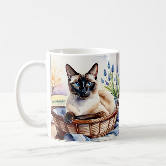 Schöne Siam Katze Breed Ein perfektes Wochenende i Kaffeetasse (Links)