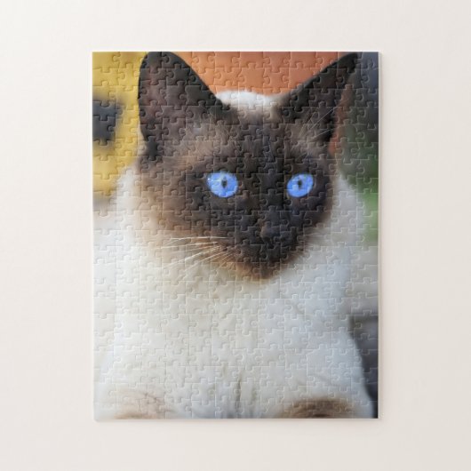 Schöne Siamese Cat Kitten Puzzle (Vertikal)