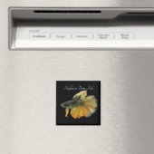 Schöne siamesische Kämpfe Fisch Betta Halfmoon Magnet (In Situ (Geschirrspüler))