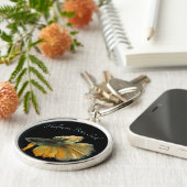 Schöne siamesische Kämpfe Fisch Betta Halfmoon Schlüsselanhänger (Seite)