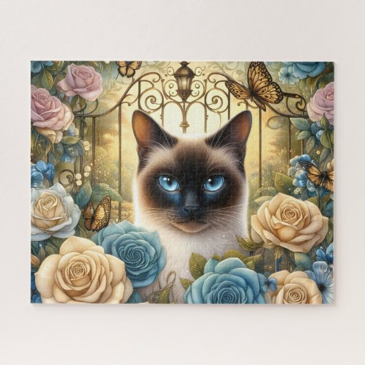 Schöne Siamkatze Puzzle (Horizontal)