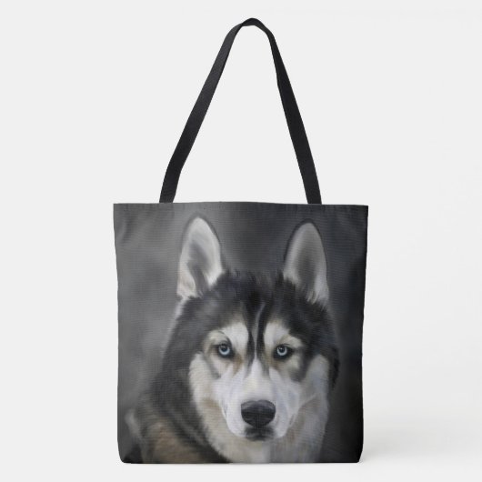 Schöne sibirische Husky Tote Bag Tasche (Vorderseite)