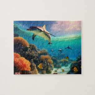 Schöne Sicht auf das Meer Puzzle