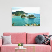 Schöne Sicht auf die Insel Parga, Griechenland Leinwanddruck (Insitu (Wohnzimmer))