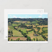 Schöne Sicht auf Orvieto, Umbrien, Italien Postkarte (Vorne/Hinten)