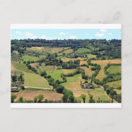 Schöne Sicht auf Orvieto, Umbrien, Italien Postkarte