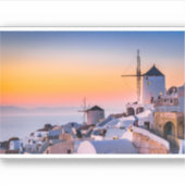 Schöne Sicht auf Santorin Griechenland Aufkleber (Vorderseite)