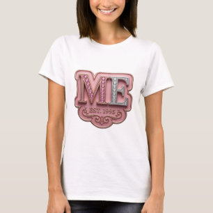 Schöne Silber-ME-EST-1995-künstlerische Motiv T-Shirt