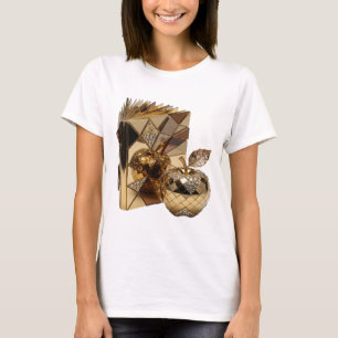 Schöne silberne ABSTRACT ART Gestaltung T-Shirt