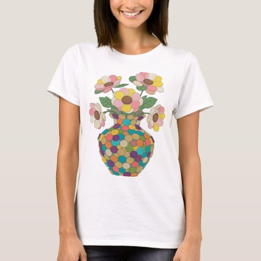 Schöne silberne ABSTRACT ART Statement Design T-Shirt (Vorderseite)