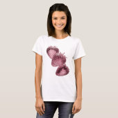 Schöne silberne ABSTRACT ART Statement Design T-Shirt (Vorne ganz)